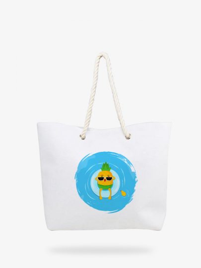 Ananas Baskılı Plaj Çantası