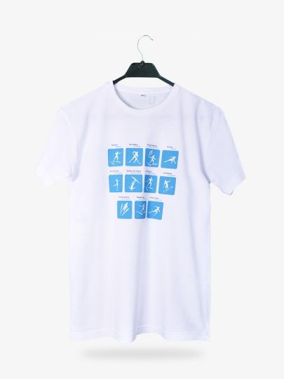 Buz Pateni Baskılı T-shirt