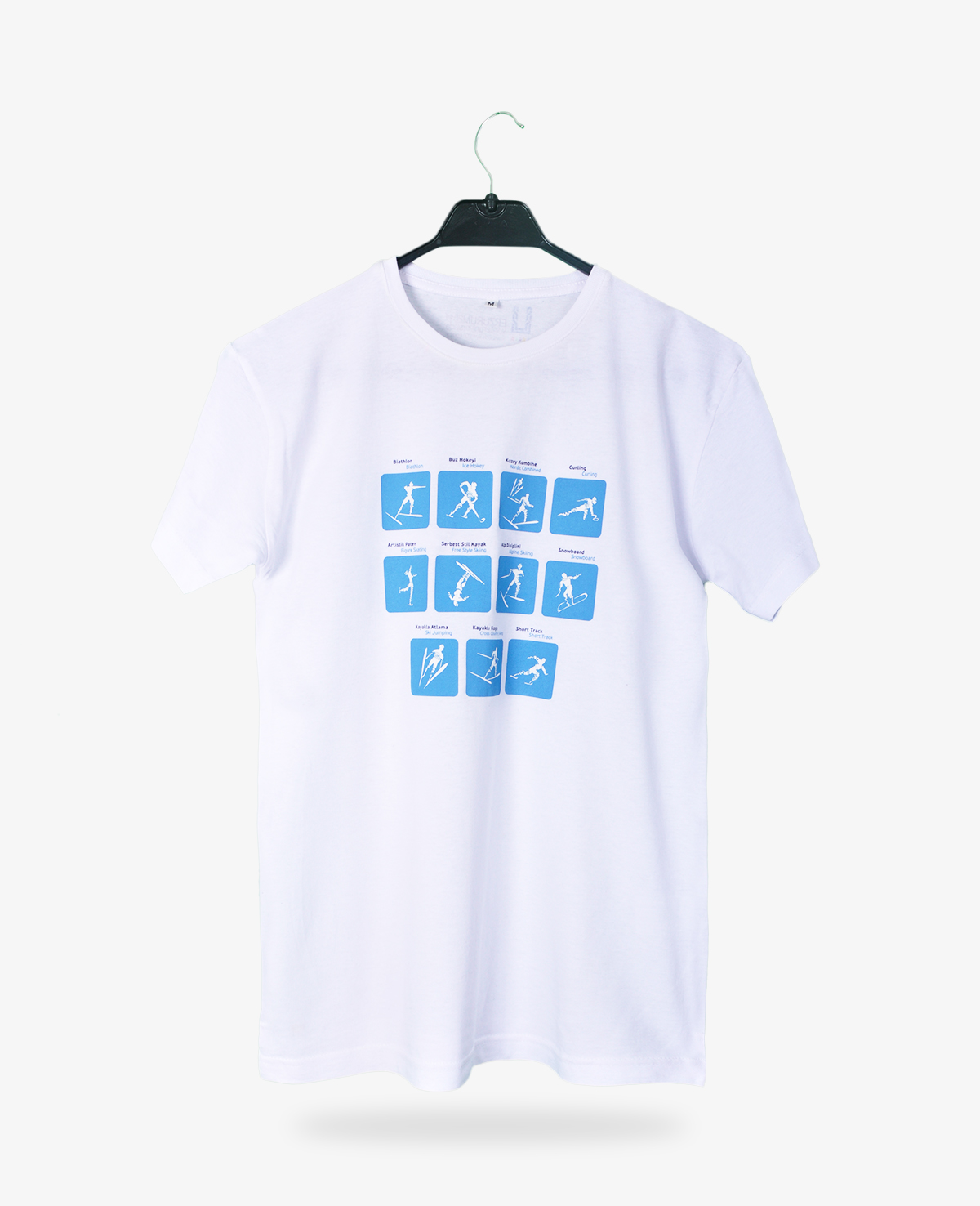 Buz Pateni Baskılı T-shirt Buz Pateni Baskılı T-shirt